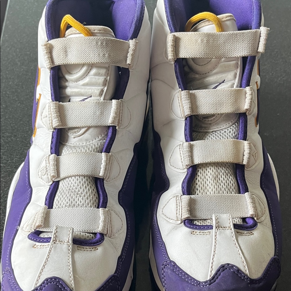 Nike Purple and White Sneakers Air Max Uptempo ‘95 Lakers Derek Fisher - Picture 10 of 13